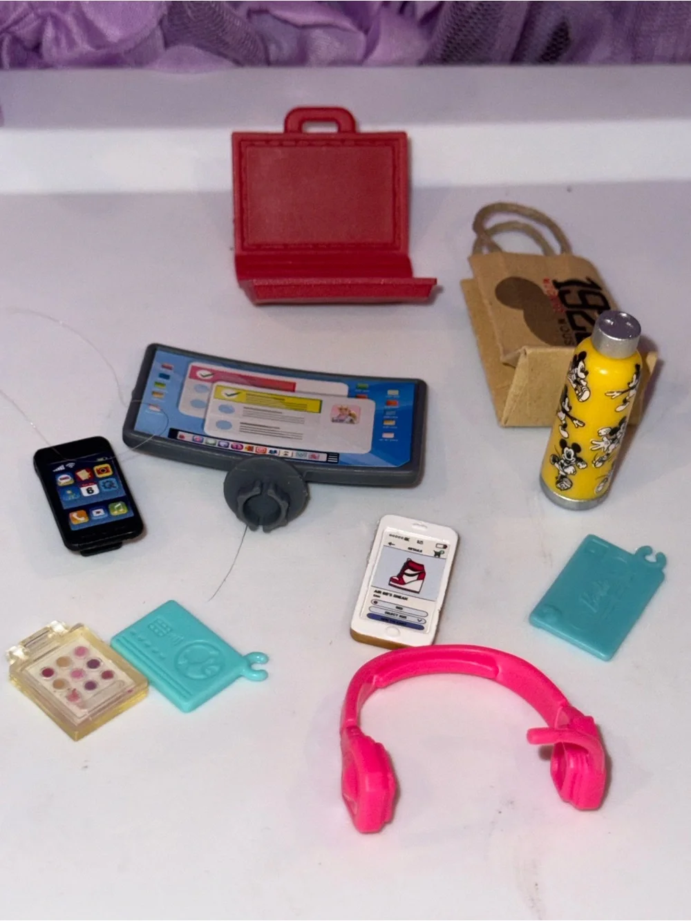 Barbie Mattel electronics shopping bag accessories lot